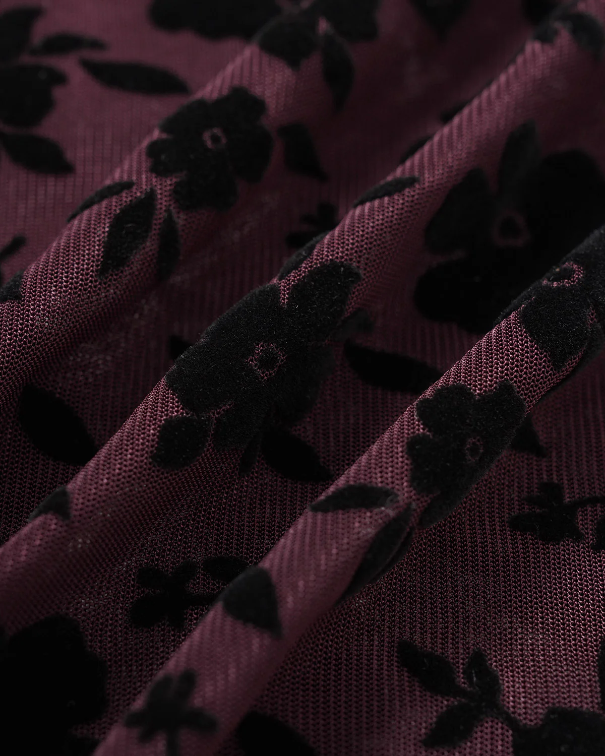 Red Floral A-Line Bell Sleeve Mini Dress