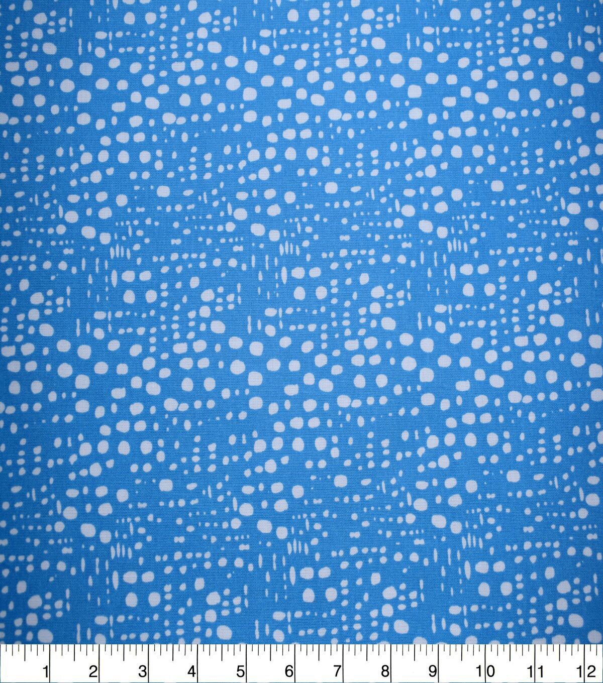 Funky Dots on Blue Quilt Cotton Fabric by Quilter's Showcase