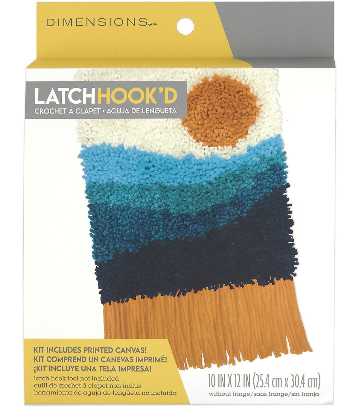 Dimensions Sunset Fringe Latch Hook Kit 10