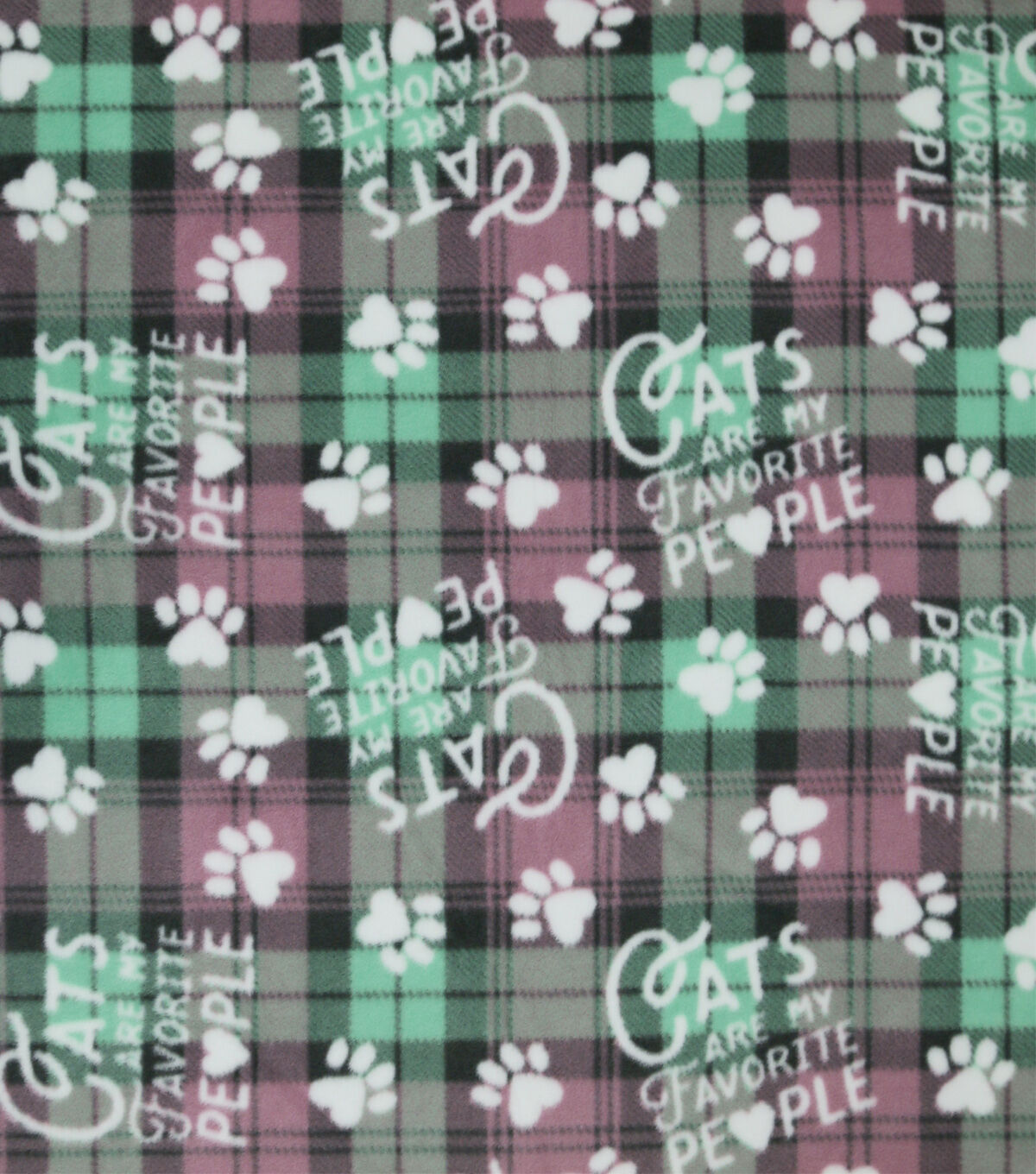 Cats Are My Favorite People Anti Pill Fleece Fabric