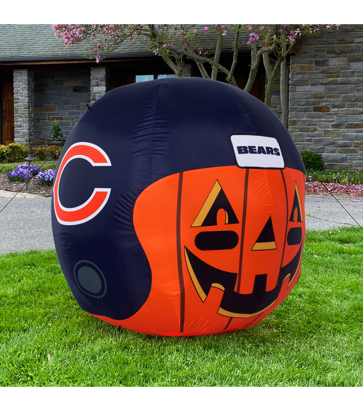Sporticulture 4' NFL Chicago Bears Inflatable Jackolantern Helmet
