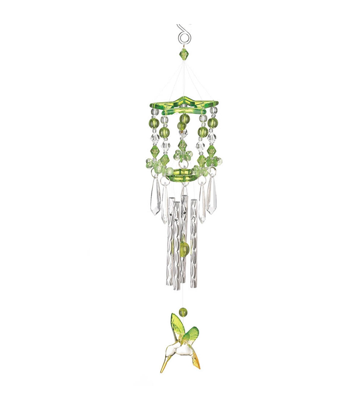 Zingz & Thingz Green Hummingbird Wind Chimes