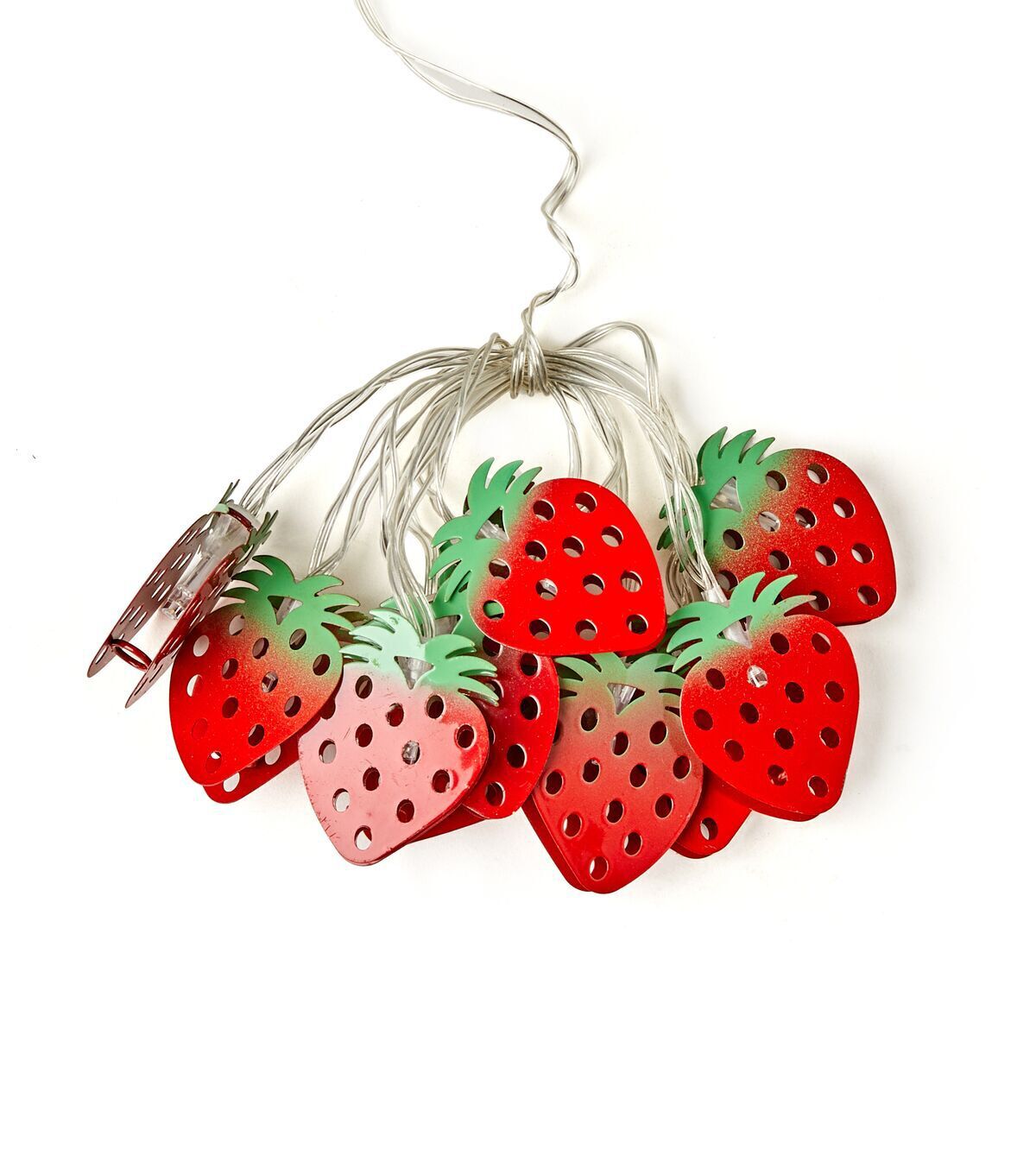 5' Summer Red Strawberry String Lights by Place & Time