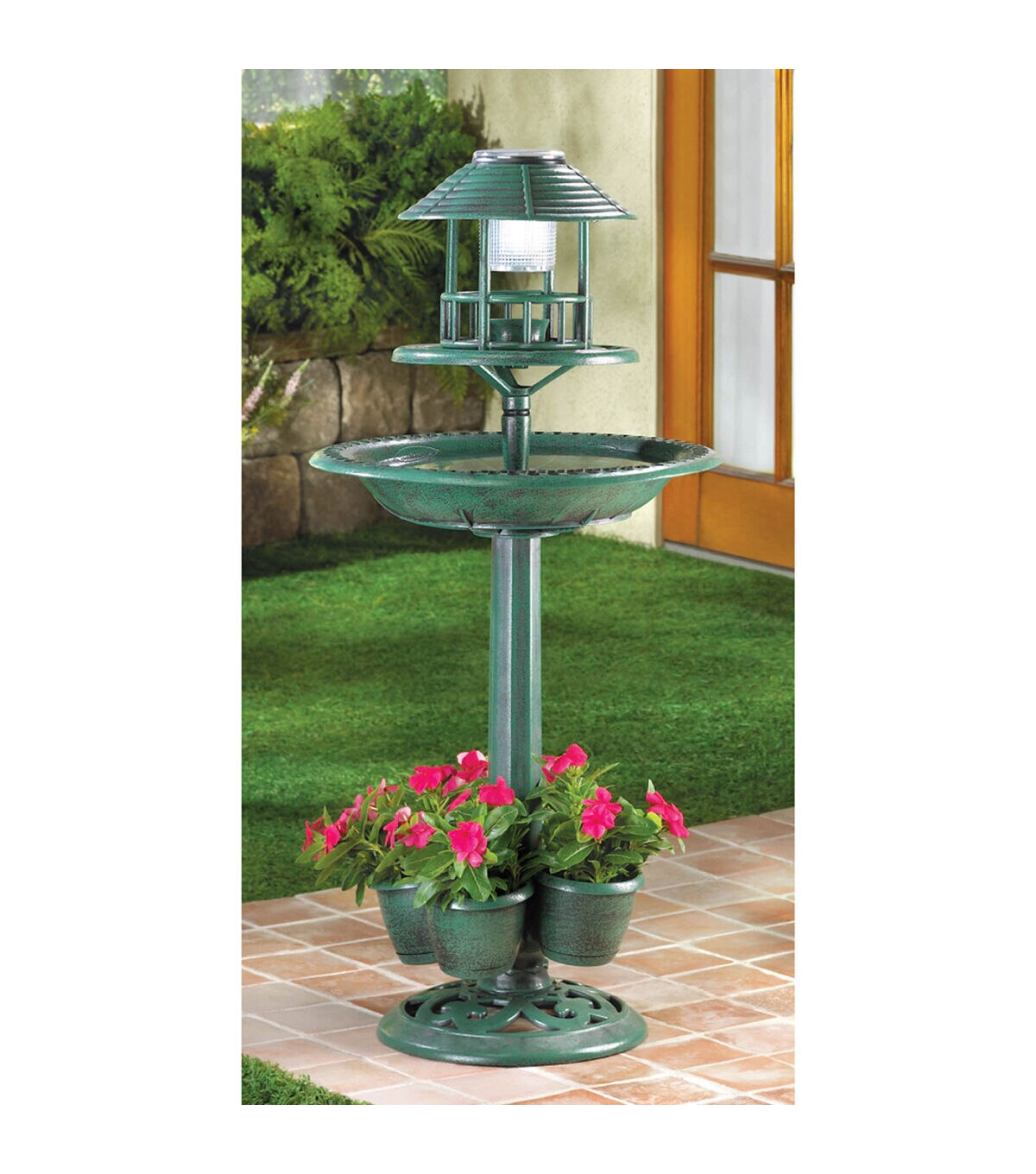 Zingz & Thingz Verdigris Garden Centerpiece
