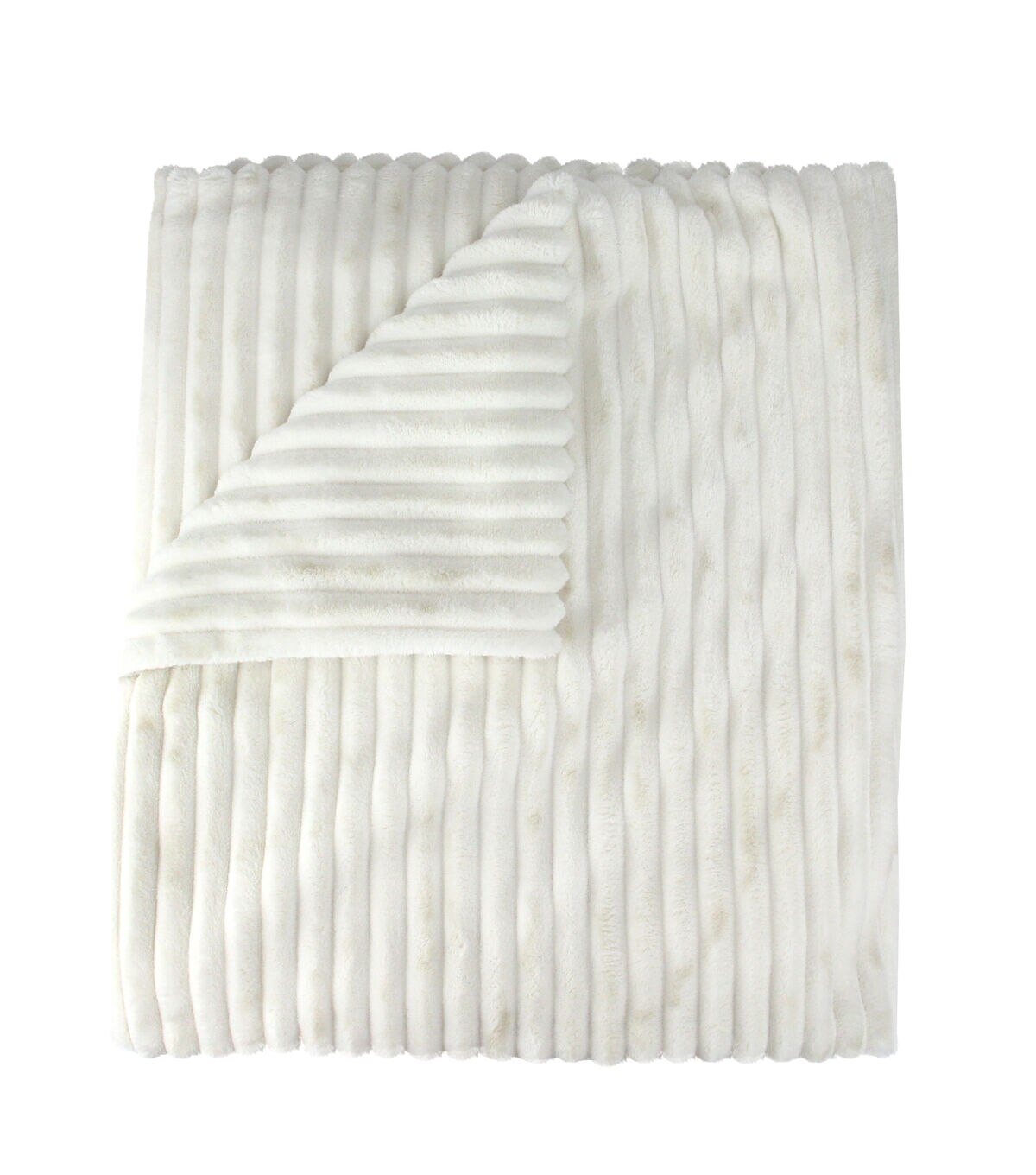 Northlight Cream White Ultra Plush Micro Fleece Throw Blanket 50