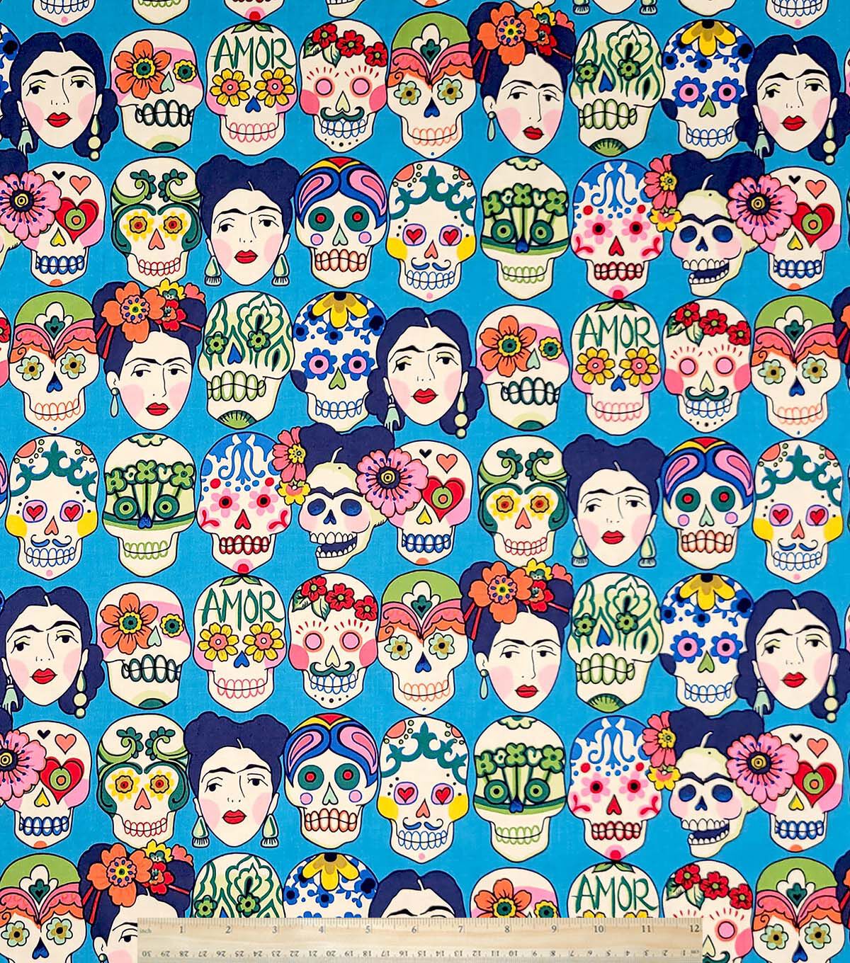 Alexander Henry Blue Gotas De Amor Premium Cotton Fabric