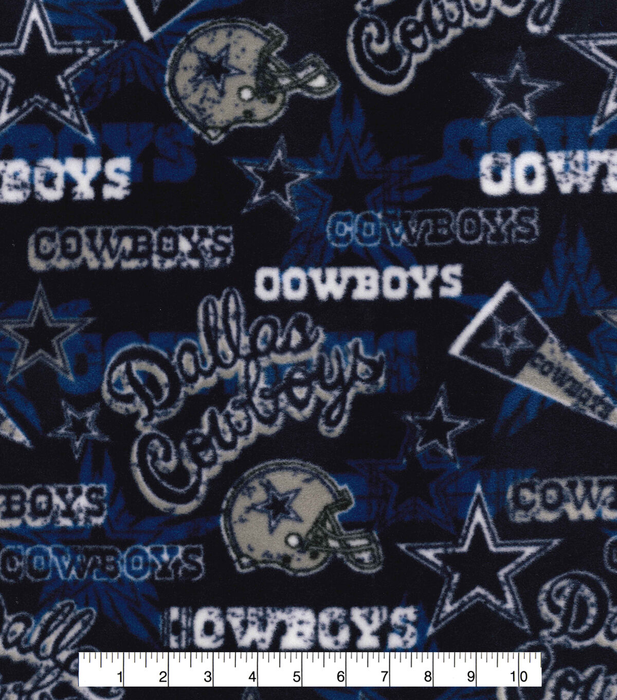 Fabric Traditions Dallas Cowboys Fleece Fabric Retro