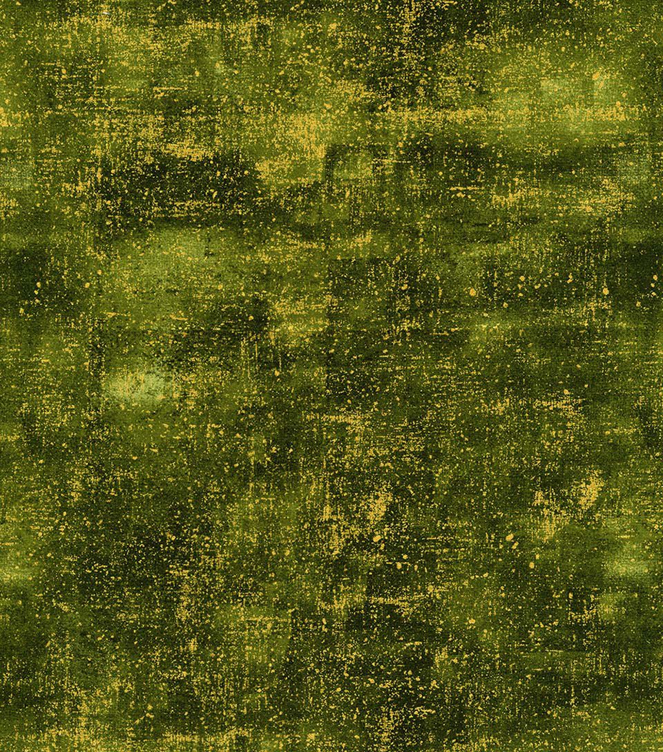 Hi Fashion Green Blender Premium Metallic Cotton Fabric