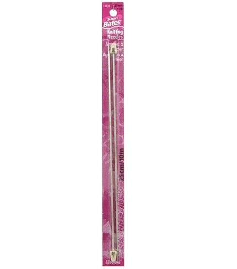 Susan Bates Silvalume Single Pt Needles 10