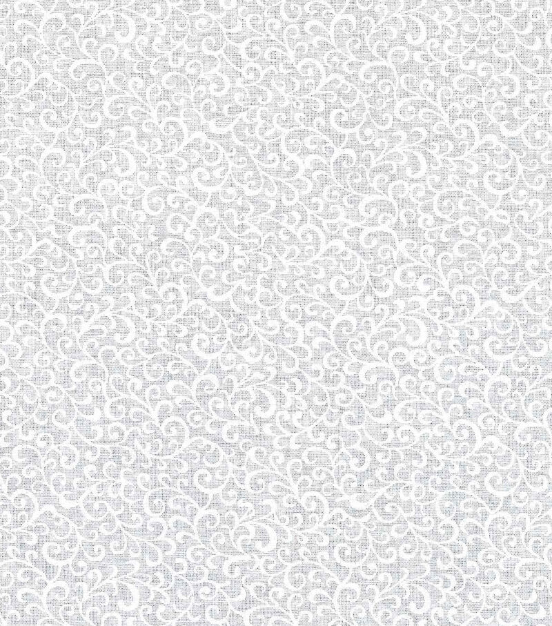 White Scroll Quilt Cotton Fabric by Keepsake Calico