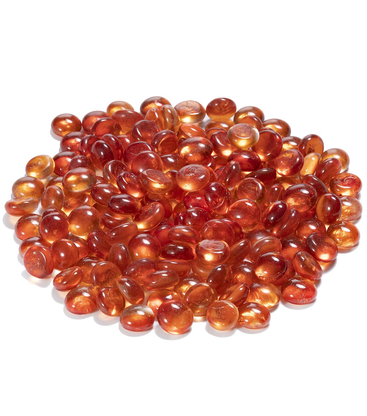 12oz Orange Glass Gem Bowl Fillers by Bloom Room