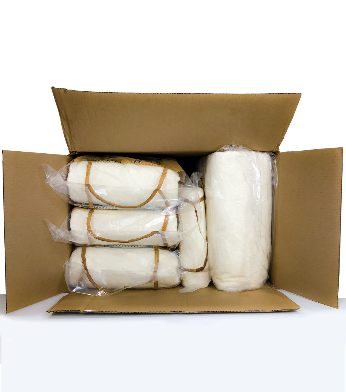 The Warm company Warm & Natural Cotton Batting Assortment - 1 King, 2 Queen, 2 Twin