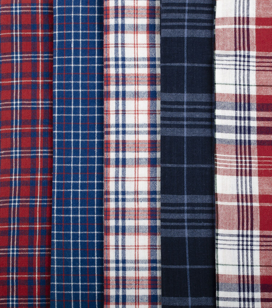 Homespun Wovens Red, White & Blue Plaids 18