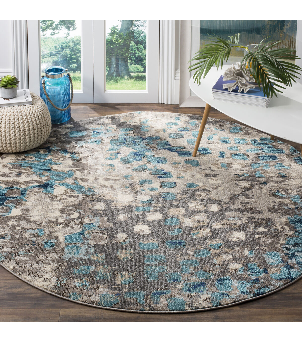 Safavieh Monaco 225 Grey / Lt. Blue 6'7