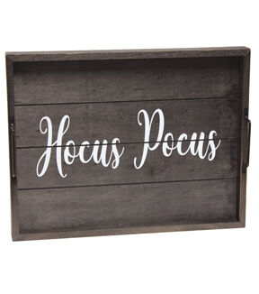 All The Rages Decorative Hocus Pocus Wood Serving Tray 15.50
