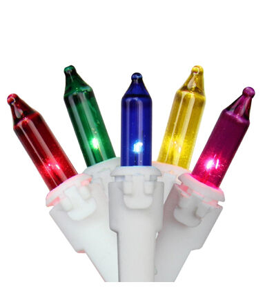 Northlight 6' Red & Green 50ct Mini Icicle Christmas Lights