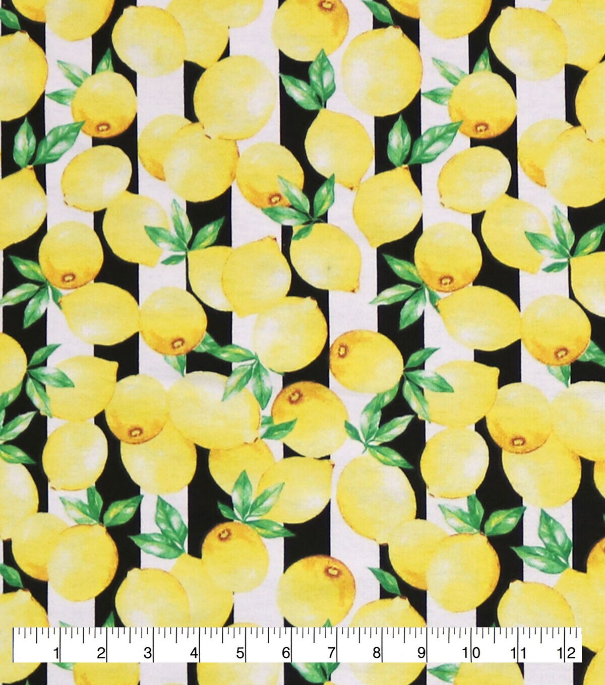 Lemon Stripe Super Snuggle Flannel Fabric