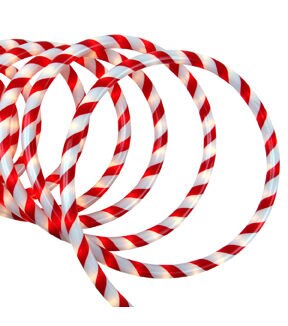 Northlight 18' Striped Candy Cane Outdoor Christmas Rope Lights