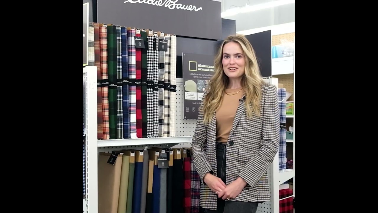 Eddie Bauer Red & Black Yarn Dyed Cotton Fabric Quarter Bundle 5pc