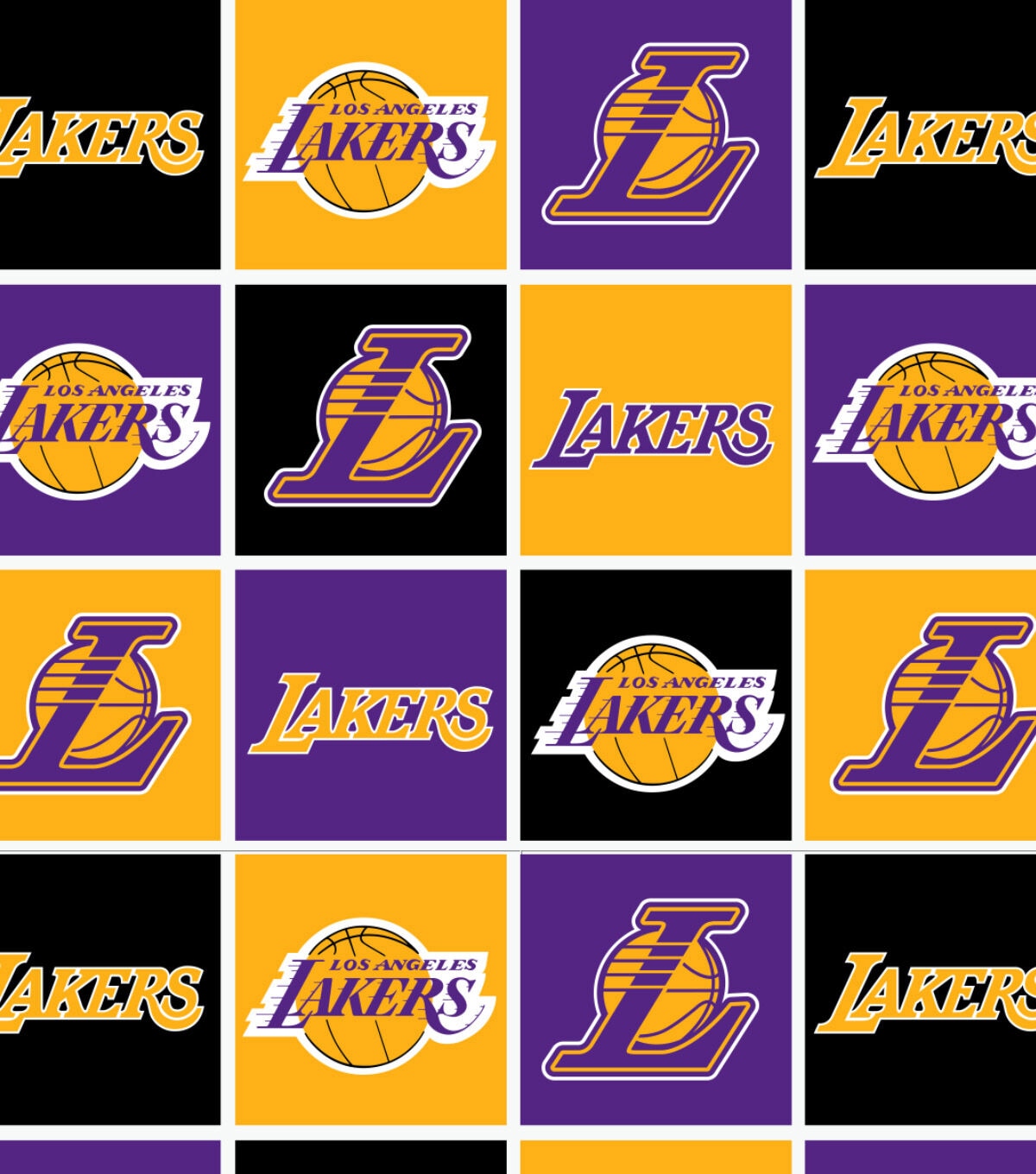 LA Lakers Fleece Fabric Block