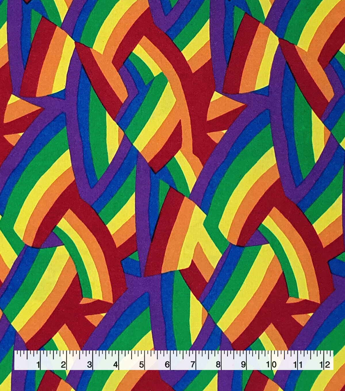 Super Snuggle Pride Rainbow Allover Flannel Fabric