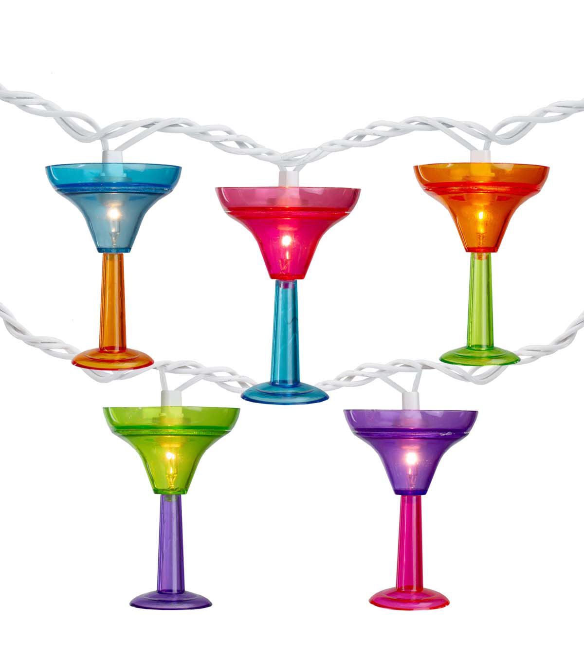 Northlight 7.5' Summer Multicolor Margarita Glass String Lights