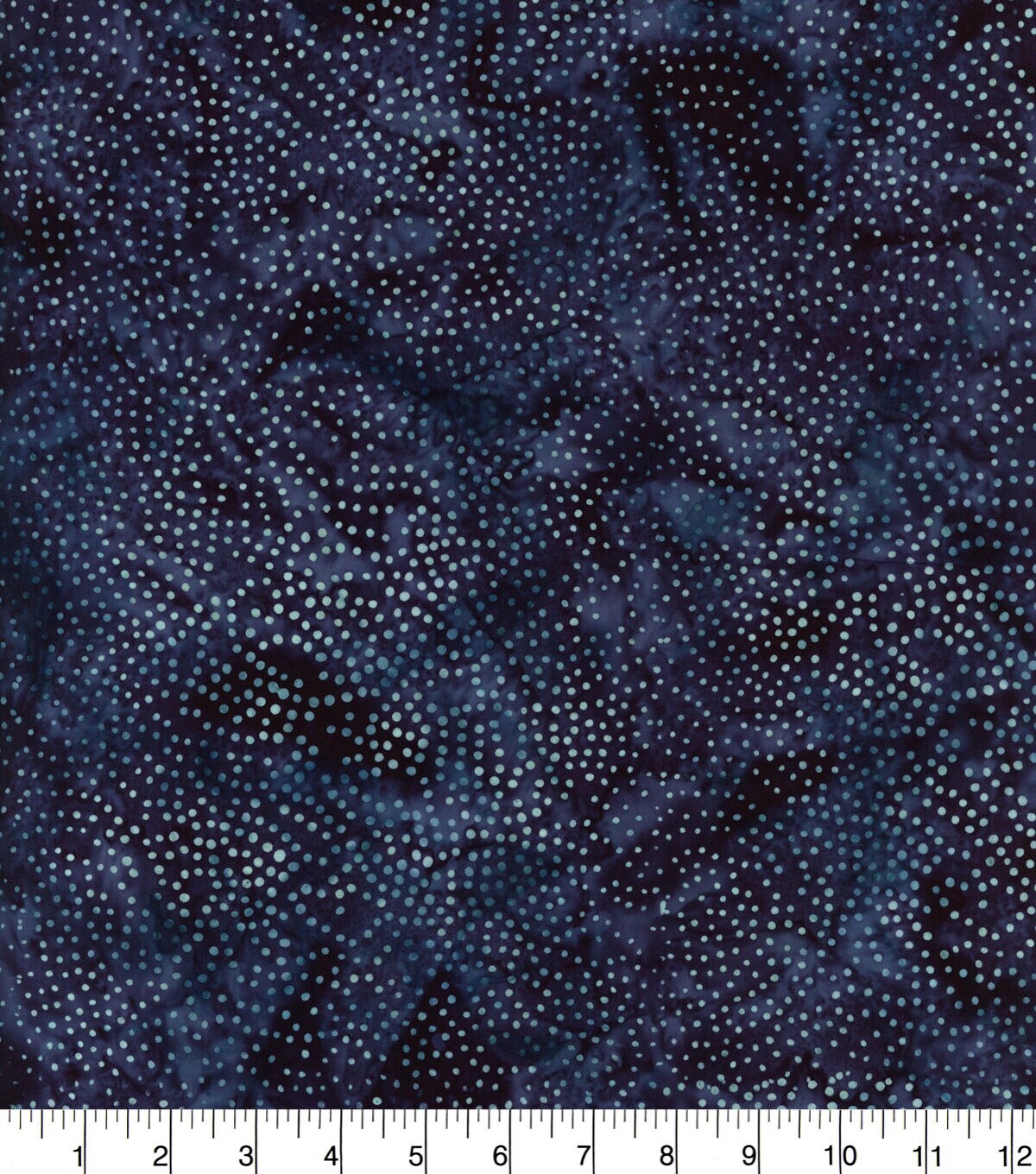 Allover Dots Dark Blue Batik Cotton Fabric