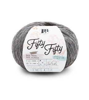 Lion Brand Super Bulky Alpaca Fifty Fifty Natural Yarn