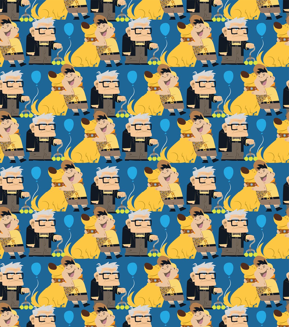 Up Character Pack Disney Cotton Fabric