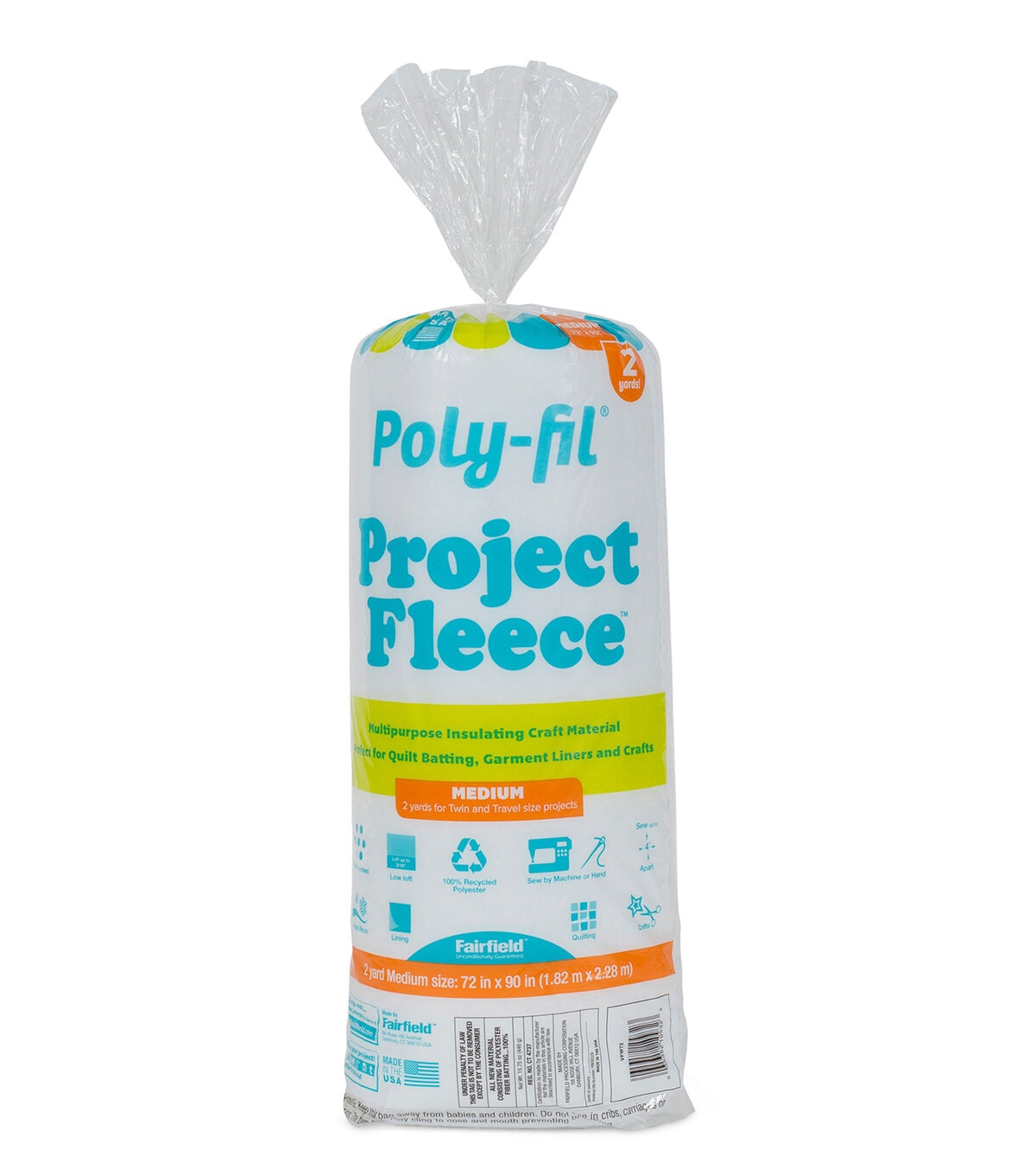 Poly Fil Project Fleece Batting 72