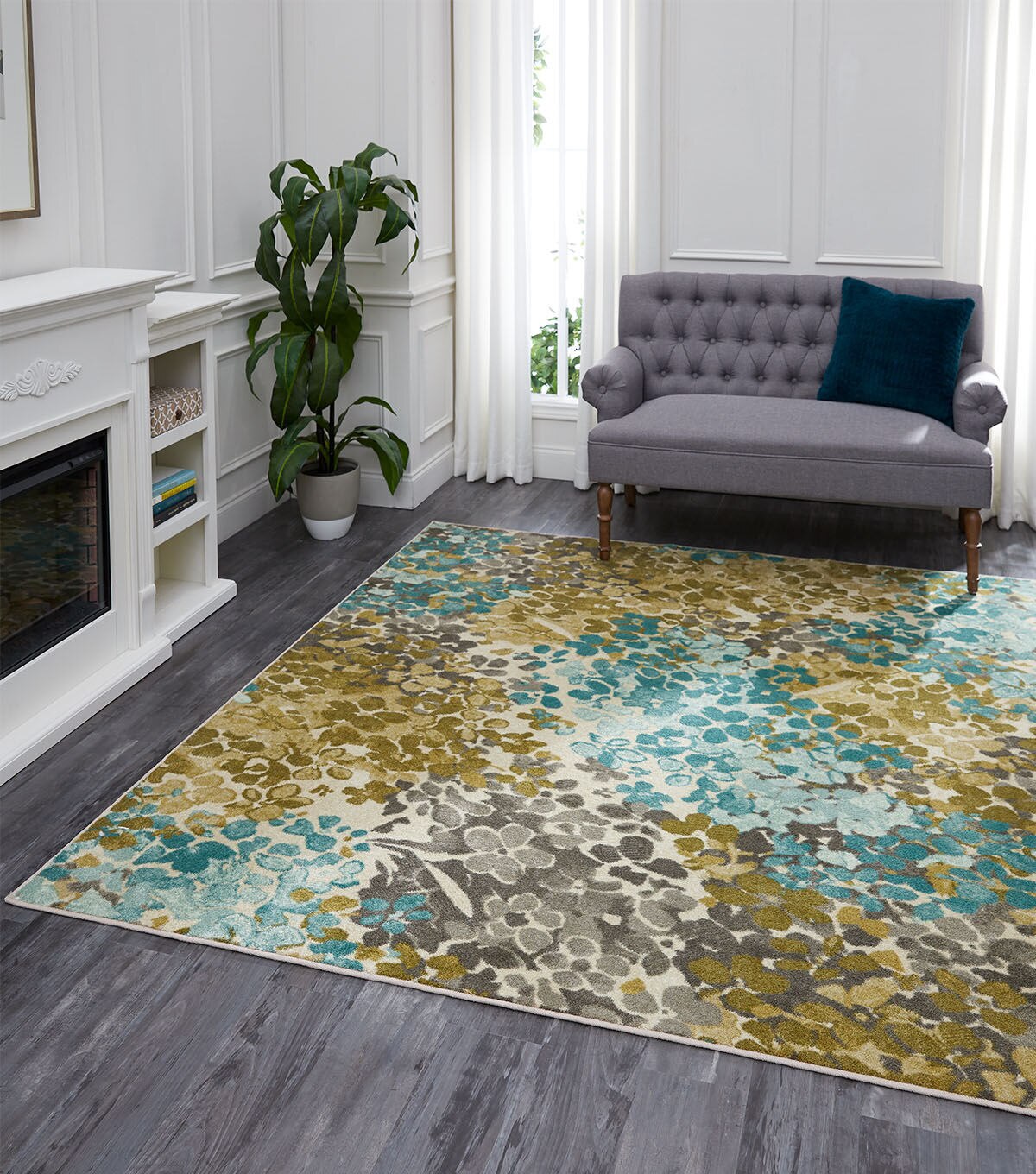 Radiance Area Rug Aqua 5' X 8'