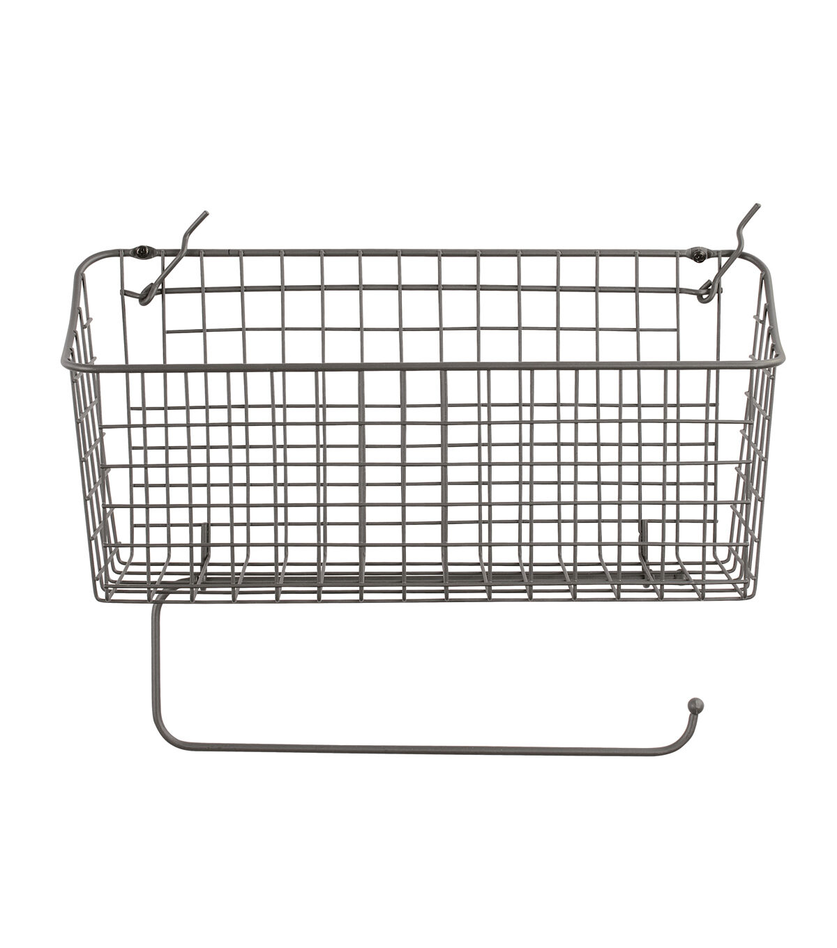 Spectrum Pegboard Basket with Paper Towel Holder