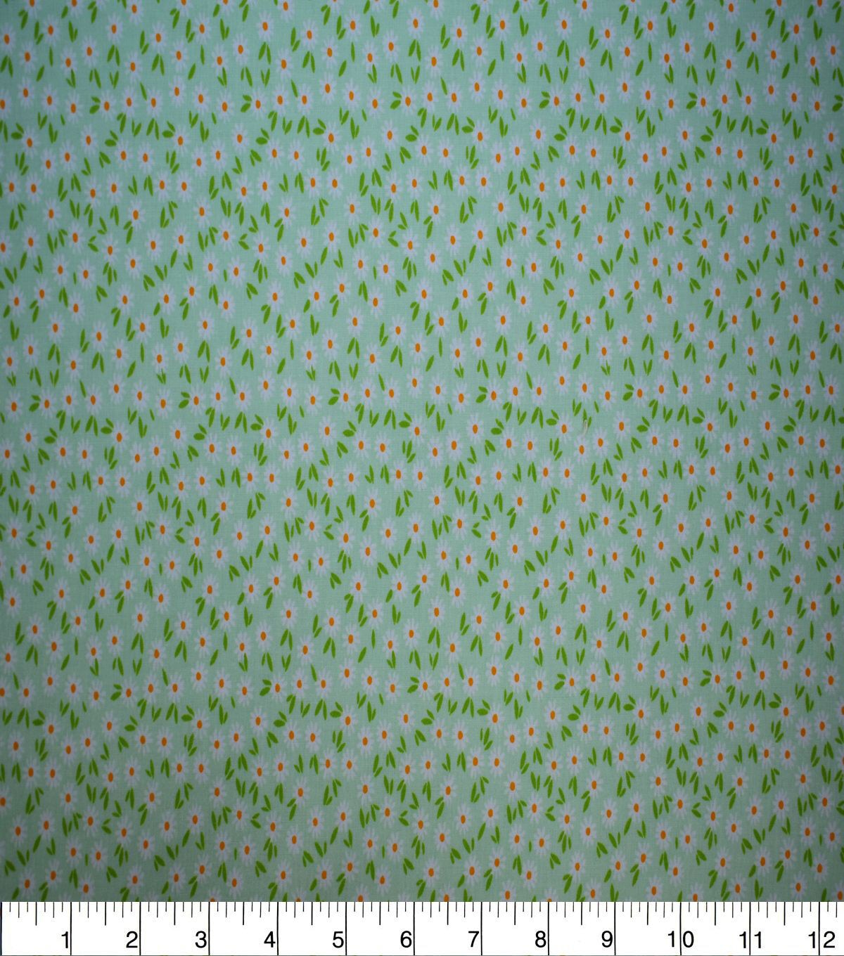 Packed Ditsy Floral on Mint Quilt Cotton Fabric by Quilter's Showcase