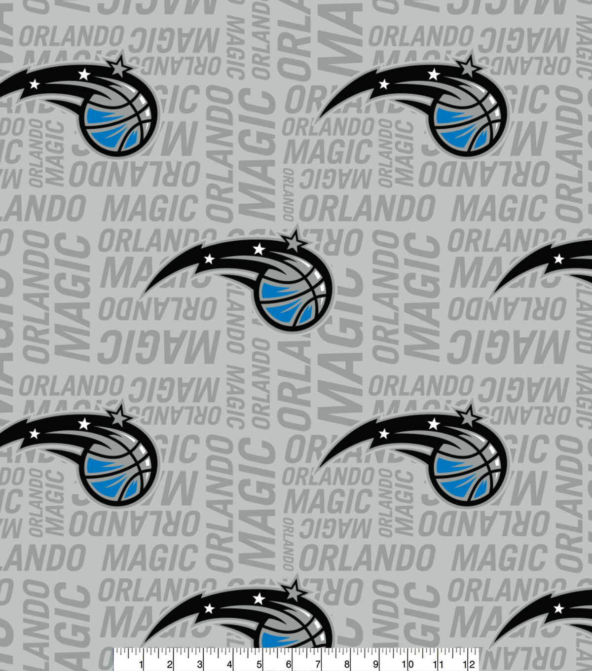 Orlando Magic Toss Wordmark NBA Fleece Fabric