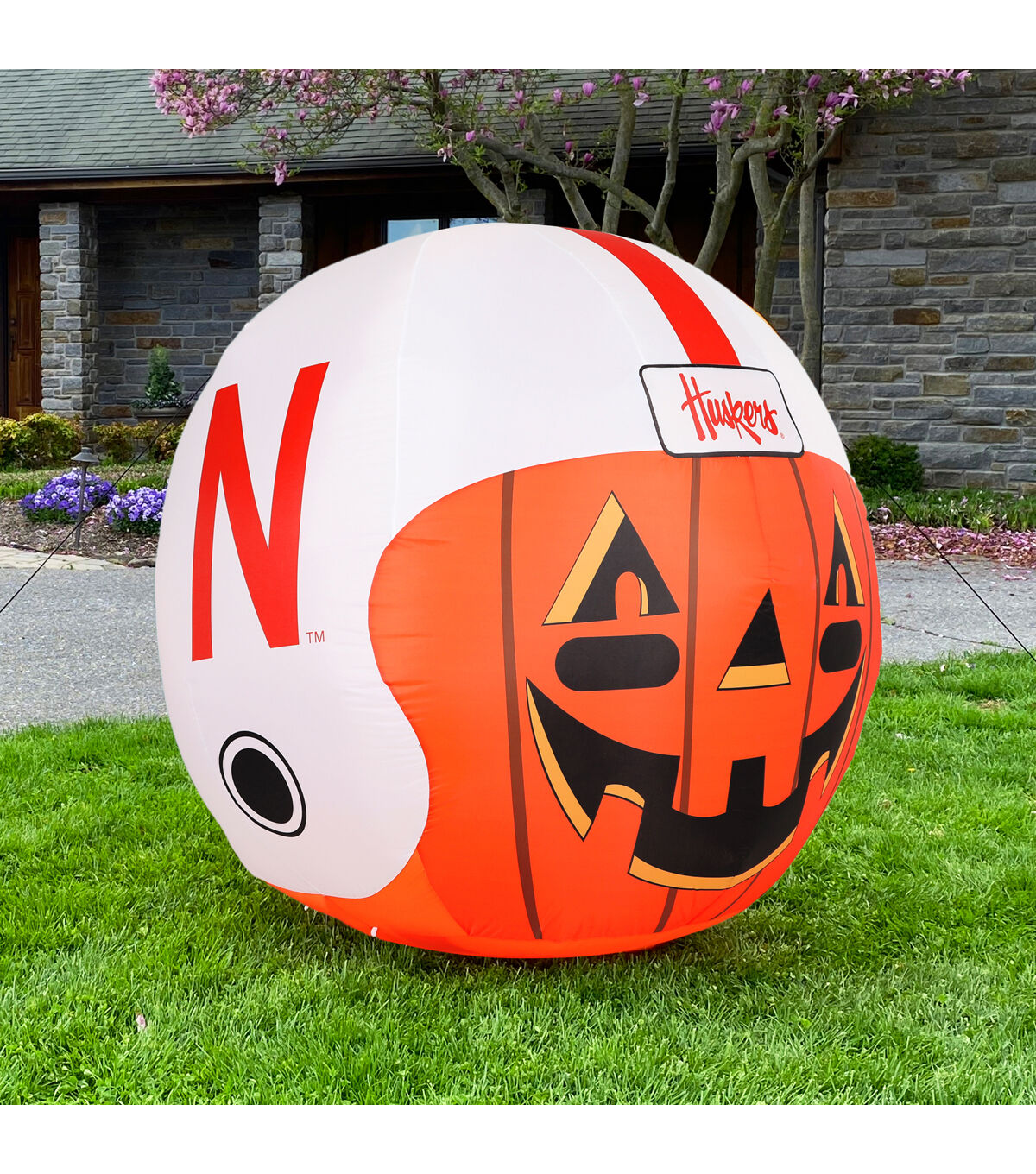 Sporticulture 4' Nebraska Cornhuskers Inflatable Jackolantern Helmet