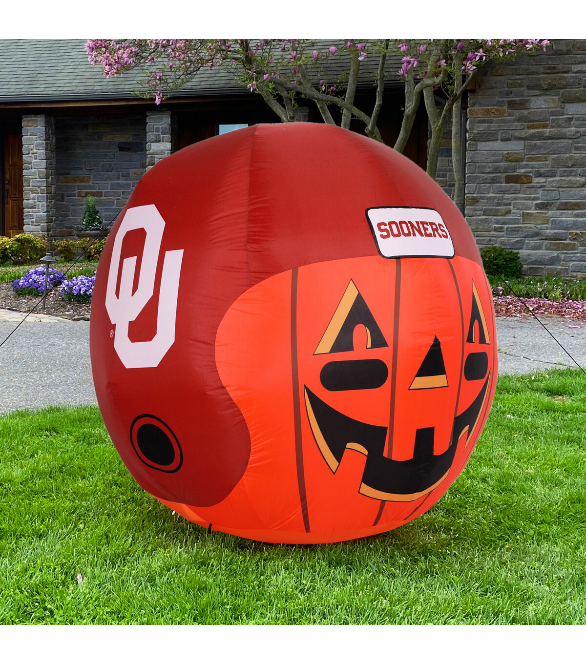 Sporticulture 4' Oklahoma Sooners Inflatable Jackolantern Helmet