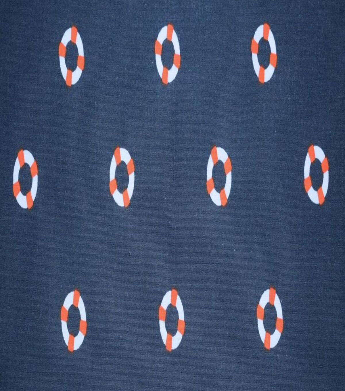 Lifesavers on Navy Quilt Cotton Fabric by Quilter's Showcase