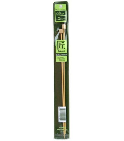 Clover Bamboo Single Point Knitting Needles 9