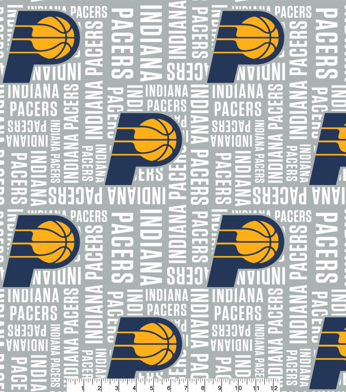 Indiana Pacers Toss Wordmark NBA Fleece Fabric
