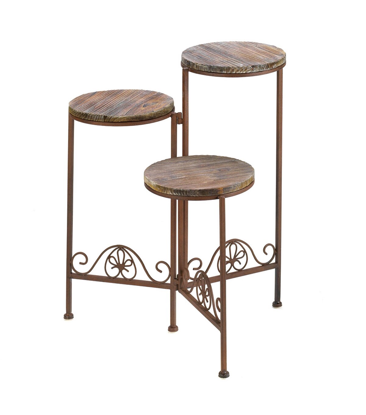 Zingz & Thingz 23in Rustic Triple Planter Stand