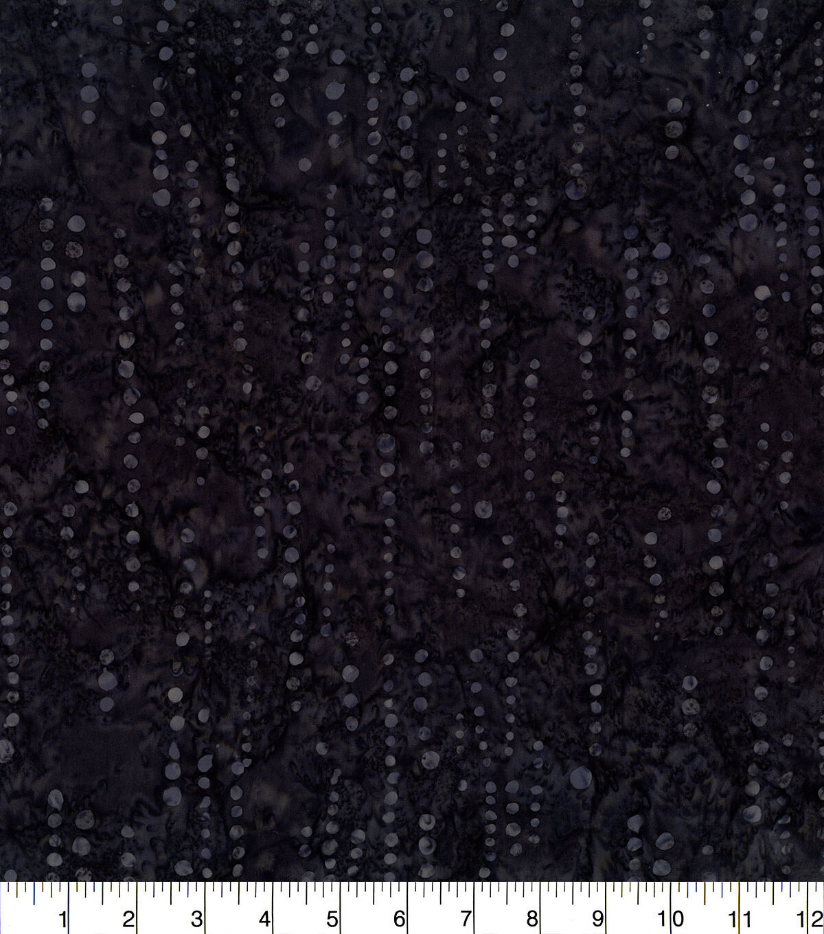 Hi Fashion Black Linear Dots Batik Cotton Fabric