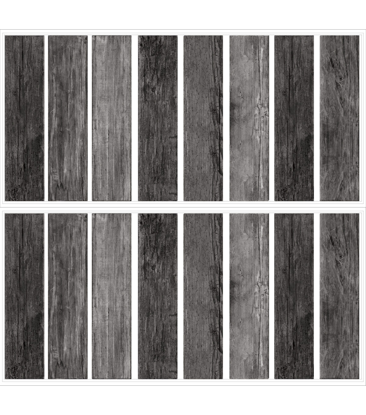 RoomMates Wall Decals Black Distressed Barn Wood