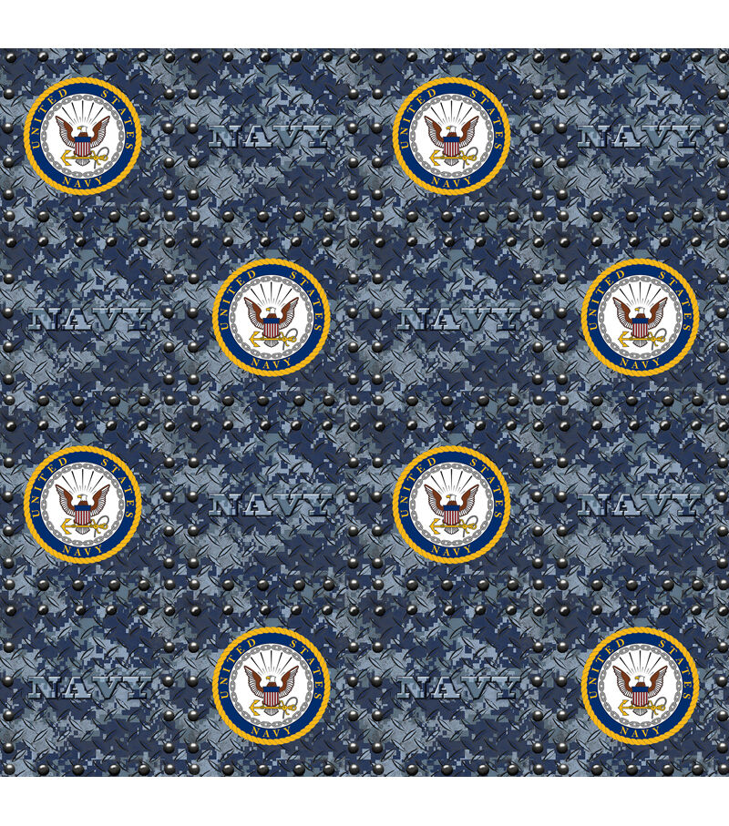 Military Navy Grate Premium Cotton Fabric