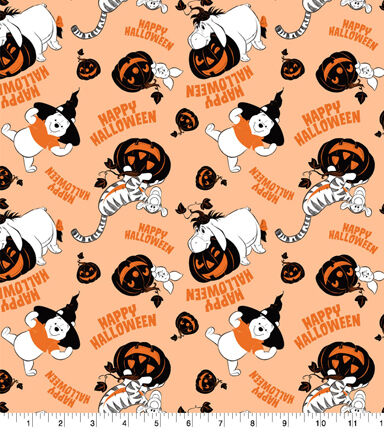 Winnie the Pooh Happy Halloween Cotton Fabric