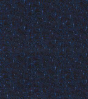 Fabric Traditions Swirls on Navy Cotton Fabric by Keepsake Calico