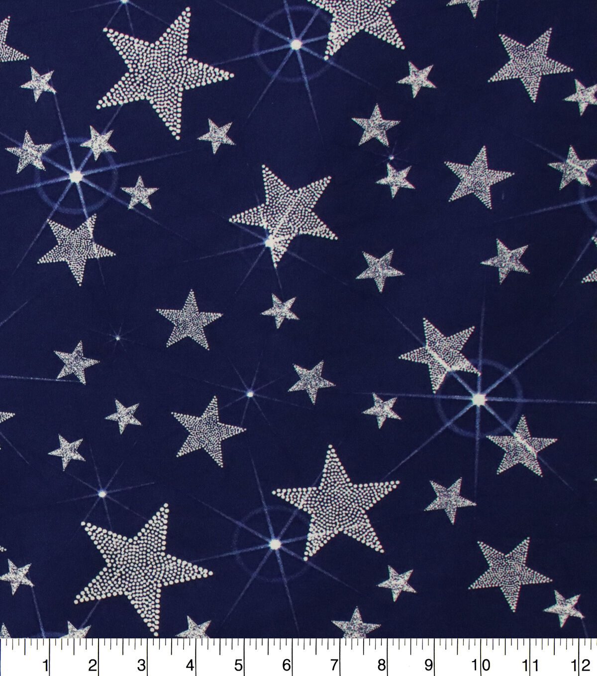 Stars with Bright Shine Patriotic Cotton Fabric