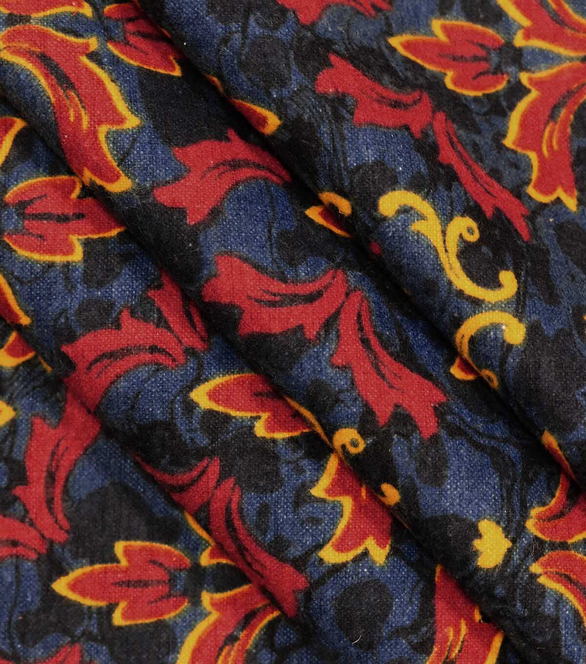 Blue Symmetrical Super Snuggle Flannel Fabric