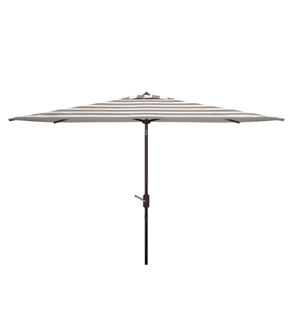 Safavieh 6.5' x 10' Gray Iris Fashion Line Rectangle Patio Umbrella