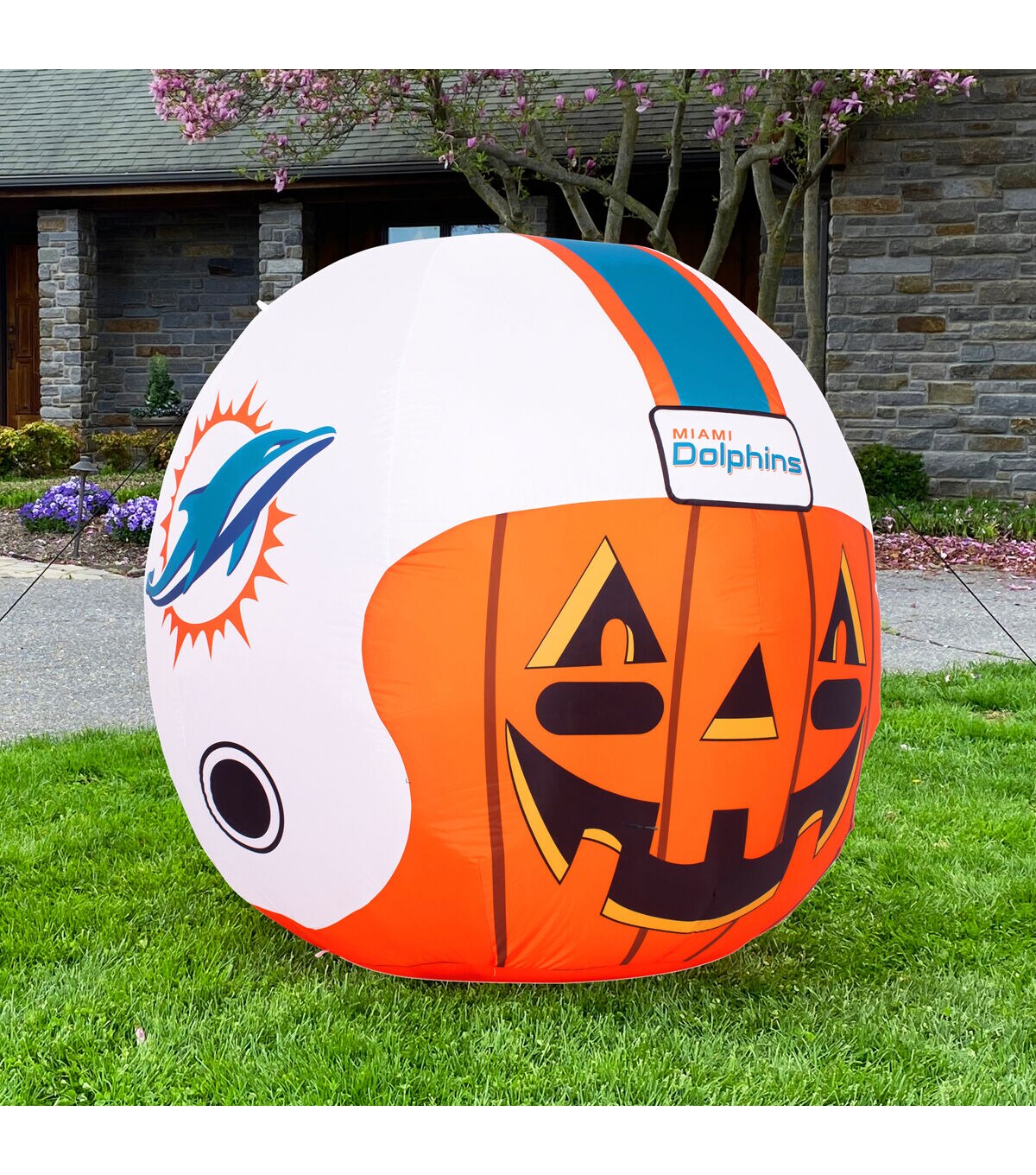 Sporticulture 4' NFL Miami Dolphins Inflatable Jackolantern Helmet