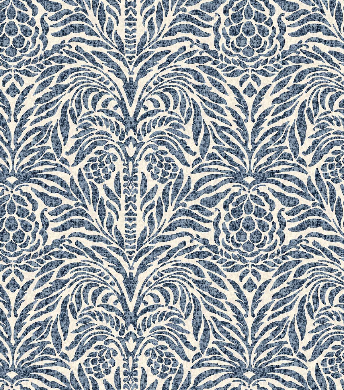 Tommy Bahama 20.5' x 18' Indigo Bondi Batik Peel & Stick Wallpaper